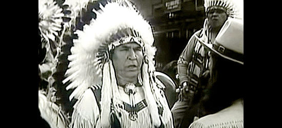 Chief Yowlachie as Chief White Cloud, meeting with Buffalo Bill in Buffalo Bill in Tomahawk Territory (1952)