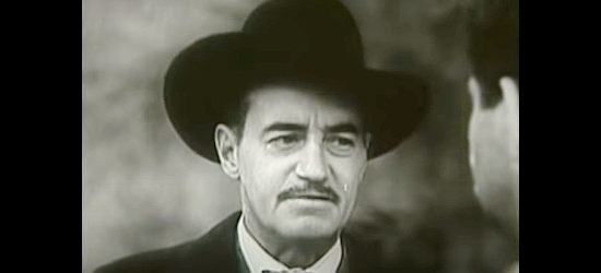 Eddie Phillips as Blake, the man behind the Indian trouble in Buffalo Bill in Tomahawk Territory (1952)