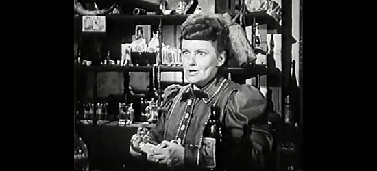 Haydee Seldon as Ma Muldoon, owner of the bar where her husband likes to drink a bit too much in Kangaroo Kid (1950)