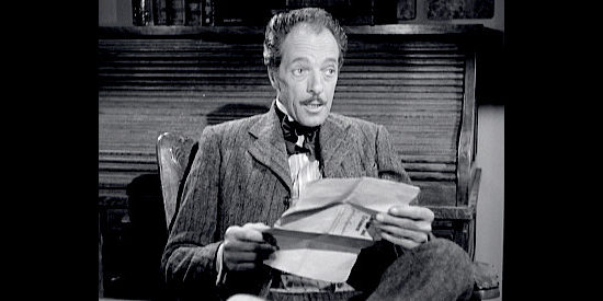 I. Stanford Jolley as Slater, making it clear he doesn't want a partnership with anyone named Daniels in Kansas Territory (1952)