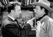Harry Lauter as Mack WIlson and Bill Elliott as Jim Levering, going head to head in Topeka (1953)