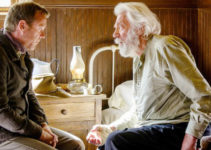Keifer Sutherland as John Henry Clayton with Donald Sutherland as the Rev. William Clayton in Forsaken (2015)