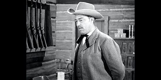 Richard Reeves as Frank Bullitt, a cattle king arrested for crimes against homesteaders in The Maverick (1952)