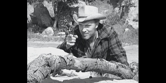 Robert J. Wilke as Massey, leader of the cattlemen trying to free the prisoners in The Maverick (1952)