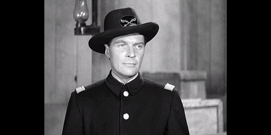 Robert Kent as Capt. Ramsey, Jane's beau and a man with a secret in Rebel City (1953)