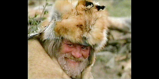 Brian Keith as Henry Frapp, the trapper who isn't even scared by a bit of lost scalp in The Mountain Men (1980)