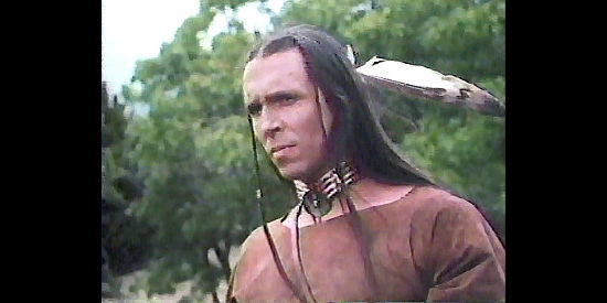 Don Shanks as Ashawakie, the Indian hoping to capture Big Red in Down the Long Hills (1986)