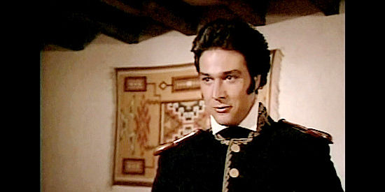 Fernando Allende as Col. Alamonte, responsible for arranging tyrsts for his uncle Santa Anna in The Alamo, Thirteen Days to Glory (1987)