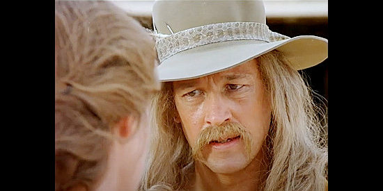 Frederic Forrest as Wild Bill Hickok, the man who loves Calamity but can't settle down on her behalf in Calamity Jane (1984)