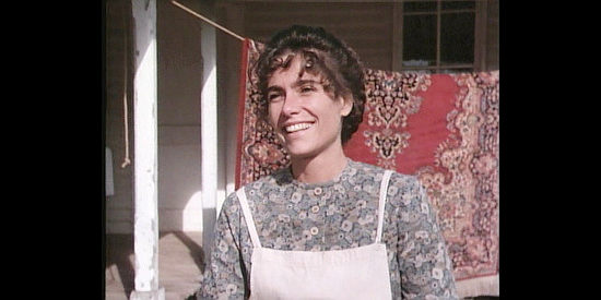 Gail Young as Anna, Frank James' wife, hoping to settle down to a quiet life, in The Last Days of Frank and Jesse James (1986)