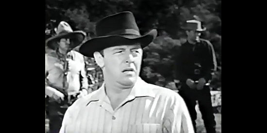 Harry Lauter as Vin, the reluctant member of the schemers in Buffalo Gun (1961)