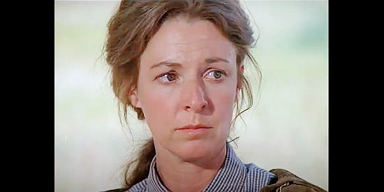 Jane Alexander as Calamity Jane, giving up her daughter in hopes she'll have a better life with a well-off English couple in Calamity Jane (1984)