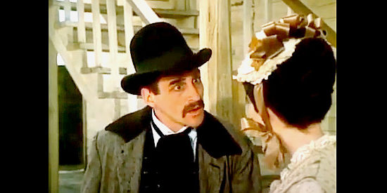 Jeffrey DeMunn as Doc Holliday, meeting Josie Marcus for the first time in I Married Wyatt Earp (1983)