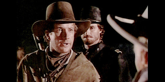 Jim Metzler as Maj. James Bonham, urging haste to help the defenders of the Alamo in The Alamo, Thirteen Days to Glory (1987)