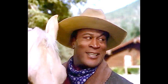 John Amos as Mr. Mack, cook for the Cartwright family in Bonanza -- The Next Generation (1988)
