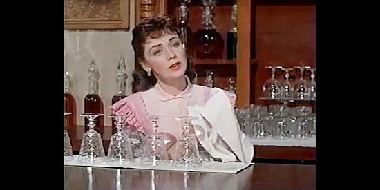 Kitty Kallen as Kathy Connors, singing about her lonelinees in The Second Greatest Sex (1955)