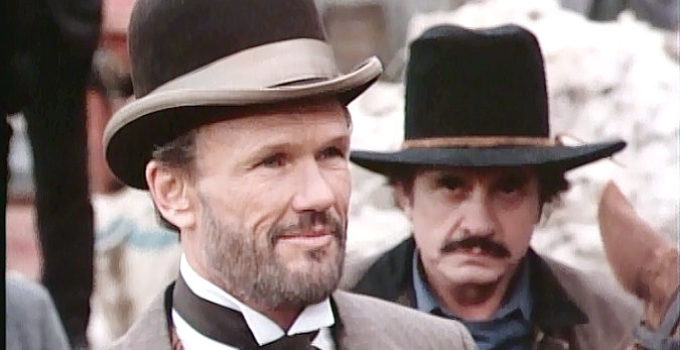 Kris Kristofferson as Jesse James and Johnny Cash as Frank James in The Last Days of Frank and Jesse James (1986)