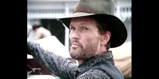 Kris Kristofferson as Jesse James, forced to move again for fear that a gang member will cooperate iwth authorities in The Last Days of Frank and Jesse James (1986)