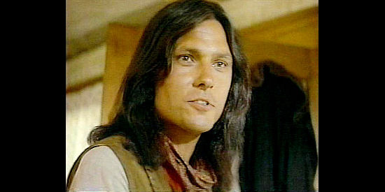 Michael Horse as Josiah Anderson, back from two years in a Mexican prison in The Avenging (1982)
