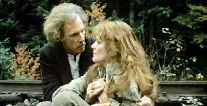 Bruce Dern as Harry Tracy, failing in his attempt to leave Catherine Tuttle (Helen Shaver) behind in Harry Tracy (1982)