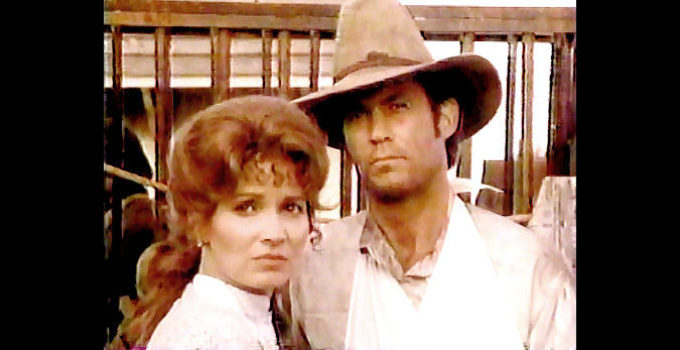 Isabella Hofmann as Bridie with John Bennett Perry as Sheriff Sam Hatch in Independence (1987)