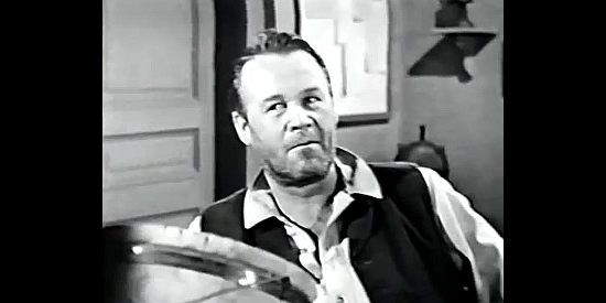 Wayne Morris as Roeca, the crooked Indian agent in Buffalo Gun (1961)