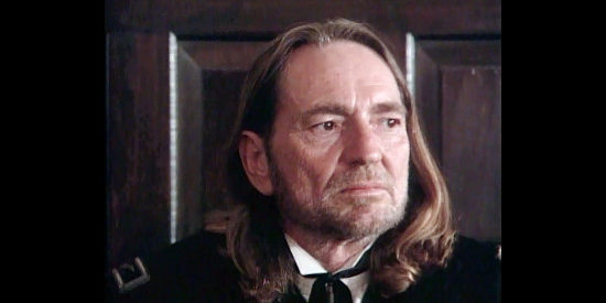 Willie Nelson as Gen. Shelby, testifying on Frank James' behalf in The Last Days of Frank and Jesse James (1986)