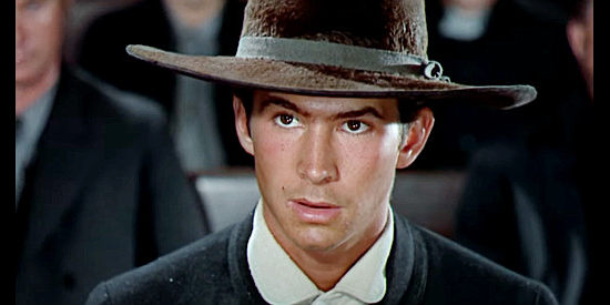 Anthony Perkins as Josh Birdwell, talking about his feelings about war in Friendly Persuasion (1956)