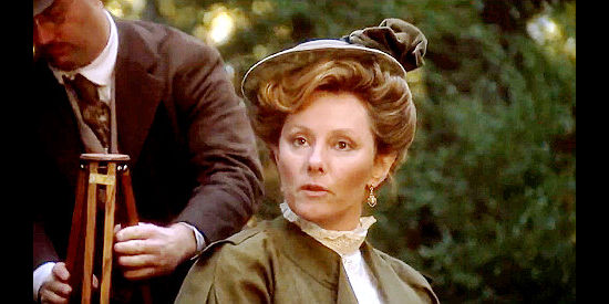 Carlin Glynn as Miss Jeffreys, a woman who helps the immigrants become U.S. citizens in Blood Red (1989)