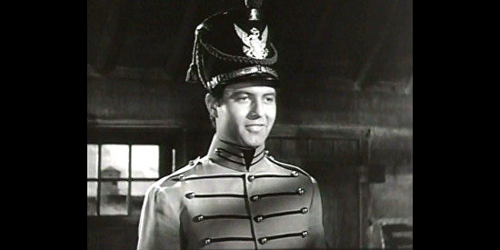 George Montgomery as Joe Dawson, the frontiersman from Kentucky who winds up at West Point in Ten Gentlemen from West Point (1942)