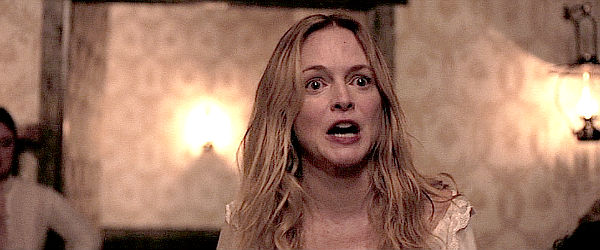Heather Graham, cursing Isaac LeMay after he slices off her thumb in The Last Son (2021)