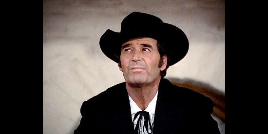 James Garner as Bret Maverick, envisioning life as a ranch owner in Sweetwater in Bret Maverick, The Lazy Ace (1981)