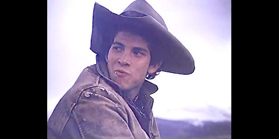 Jim Dratfield as George Noon, the youngest member of the gold-hunting party in The Legend of Alfred Packer (1980)