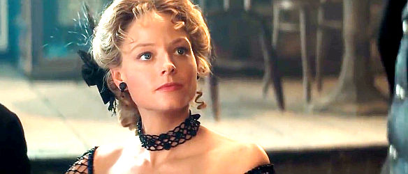 Jodie Foster as Annabelle Bransford, inviting Bret Maverick to join her poker game in Maverick (1994)