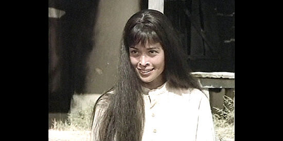 Marianne Marks as Flower, the Indian girl Hugh Cardiff grows close to while recovering from a wound in Wild Times (1980)