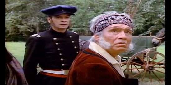 Ned Romero as Chief John Jolley, the Cherokee leader who has Houston negotiate on the tribe's behalf in Gone to Texas (1986)
