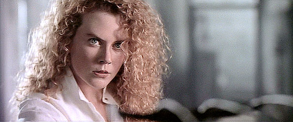 Nicole Kidman as Shannon Christie, armed with a pitchfork and ready to use it in Far and Away (1992)