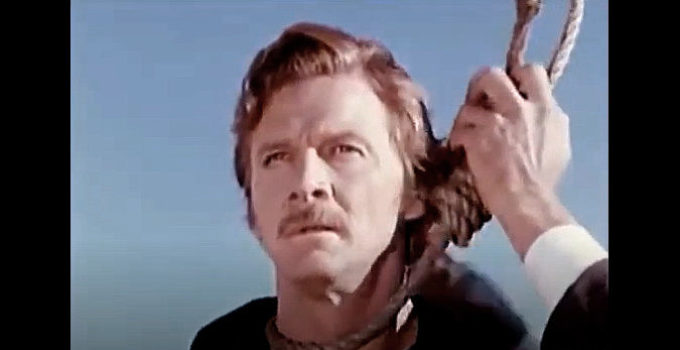 James Devlin, feeling the touch of the hangman's noose in The Hanged Man (1974)