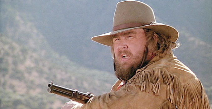 John Candy as wagon master James Harlow in Wagons East (1994)