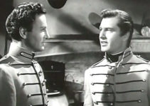 John Sutton as Howard Shelton and George Montgomery as Joe Dawson in Ten Gentlemen from West Point (1942)
