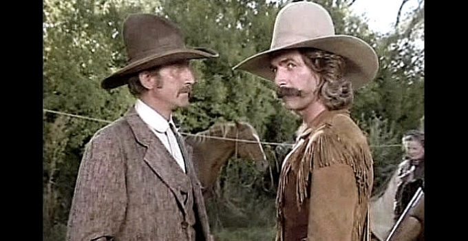 Sam Elliott as Huge Cardiff and Timothy Scott as Caleb Rice in Wild Times (1980)