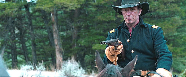 Thomas Jane as Solomon, the cavalry lieutenant determined to protect his prisoner in The Last Son (2021)