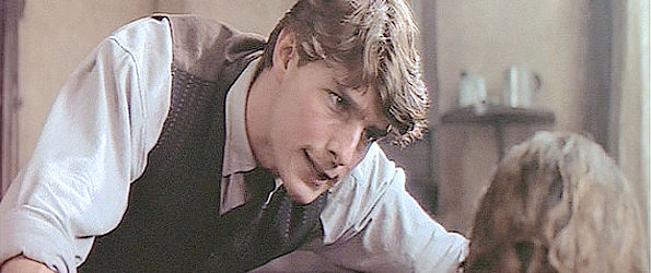 Tom Cruise as Joseph Donnelly, struggling to get Shannon to acknowledge his accomplishments in Far and Away (1992)