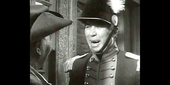 Ward Bone as Sgt. Scully, about to be lured into a practical joke in Ten Gentlemen from West Point (1942)