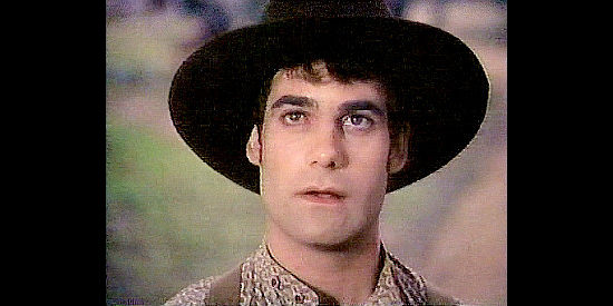Adrian Pasdar as WIlliam Deal, considering Ed Matthews' offer of $500 to be his substitute in the U.S. Army during the Civil War in A Mother's Gift (1995)