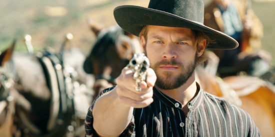 Brock Harris as Billy Tyson, ready to do some convincing with a six-gun in Last Shoot Out (2021)