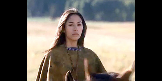 Carmen Moore as Shining Water, the Shoshone girl Adam falls in love with in Rose Hill (1997)
