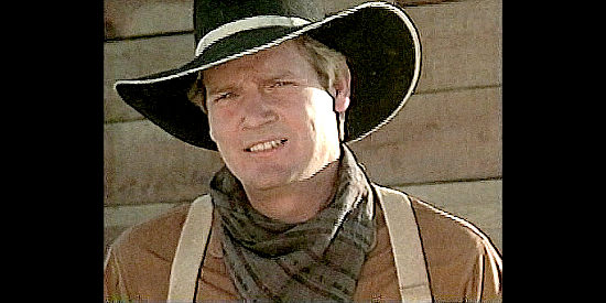 Chris Lybberrt as Hopalong Cassidy, ready for a showdown in The Gunfighter (1999)