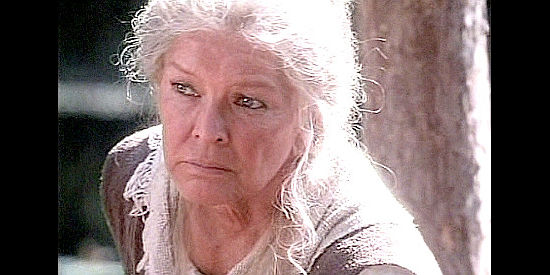 Ellen Burstyn as Gretel, the captive who agrees to attempt an escape with Mary Ingles in Follow the River (1995)