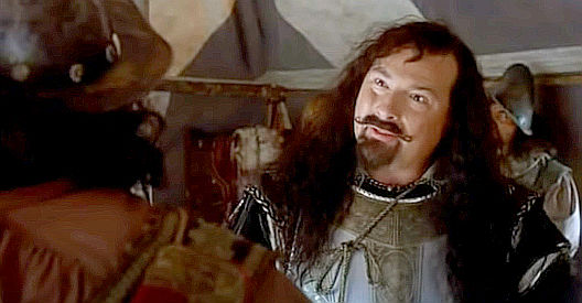 Kevin Dunn as Hidalgo, the conquistador leader who causes trouble for the expeditiion in Almost Heroes (1998)